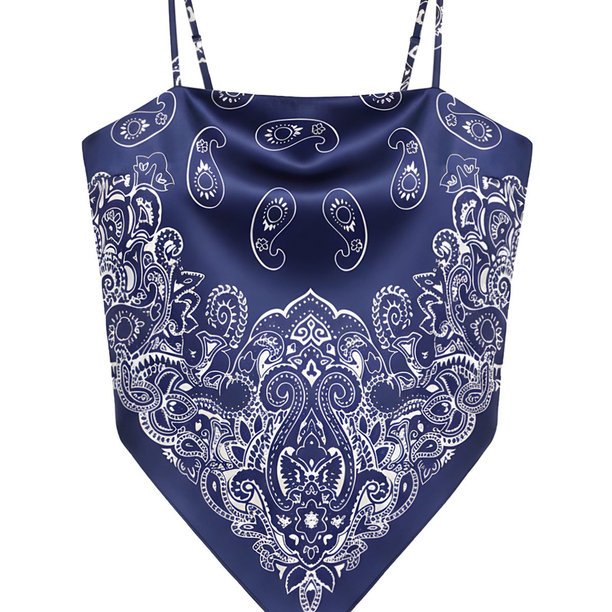 Paisley Cami Tie-Back Top