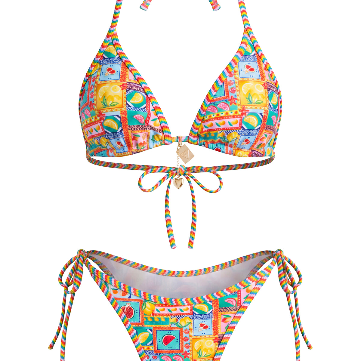 Riviera Scalloped Triangle Bikini Set