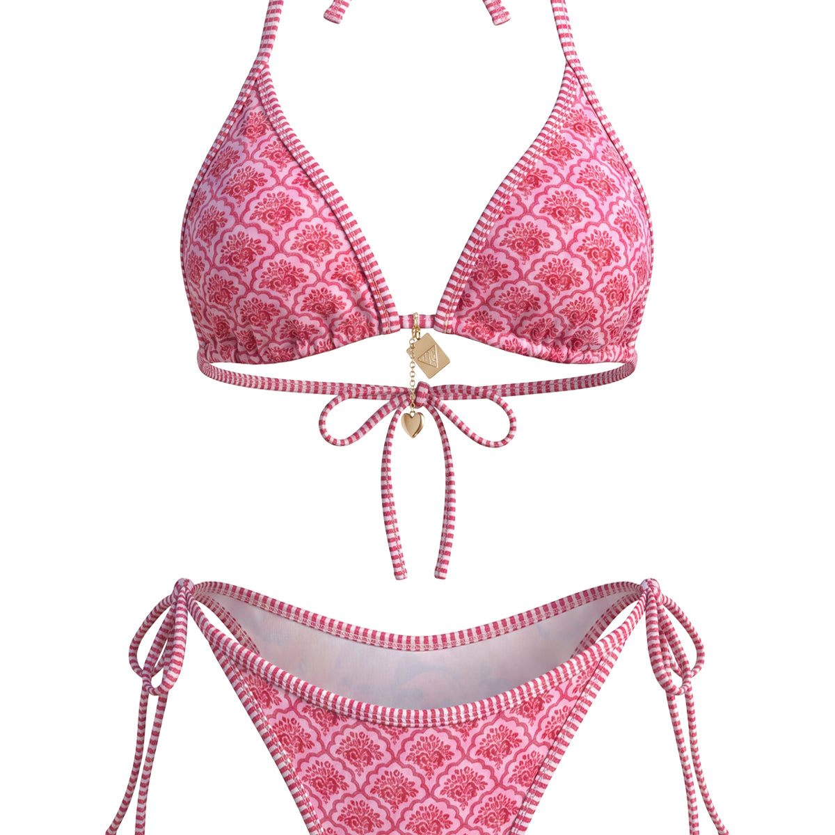 Riviera Scalloped Triangle Bikini Set