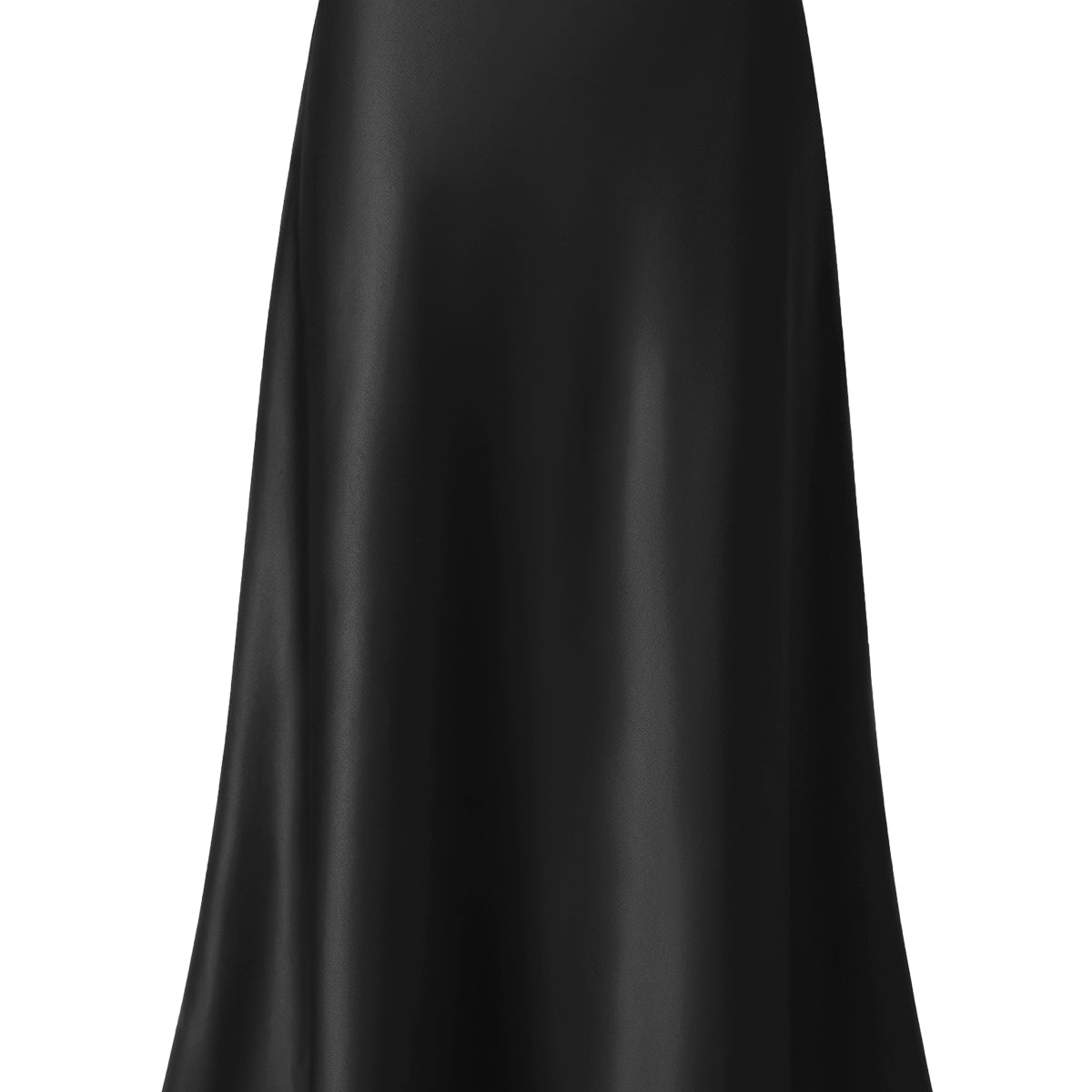 Satin A-Line Maxi Skirt