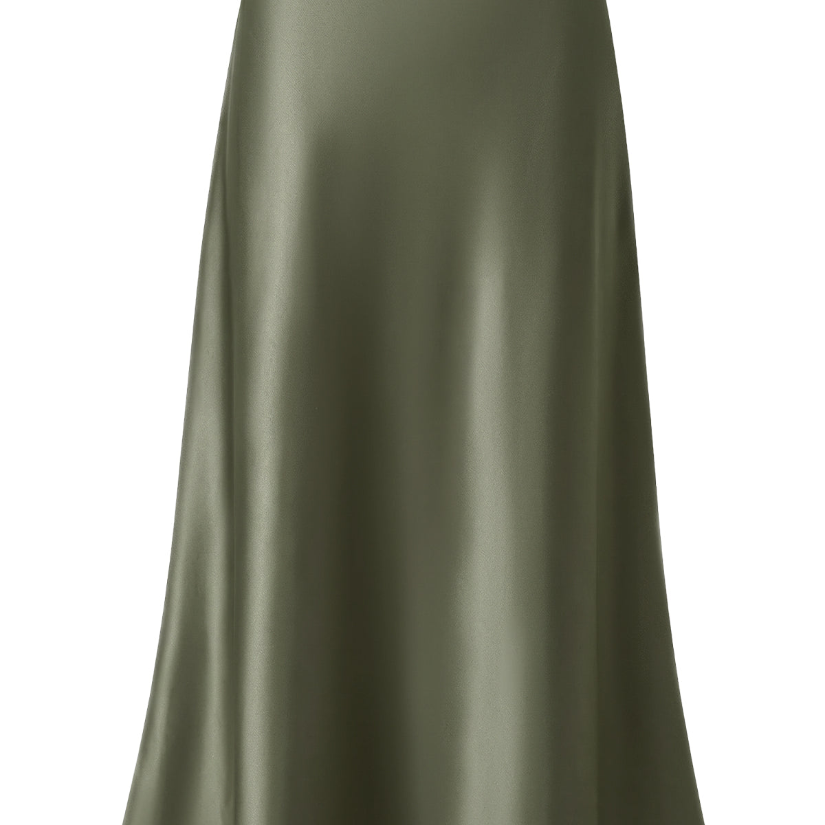 Satin A-Line Maxi Skirt
