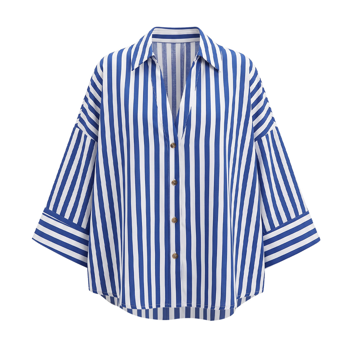 Linen-Blend Oversized Shirt
