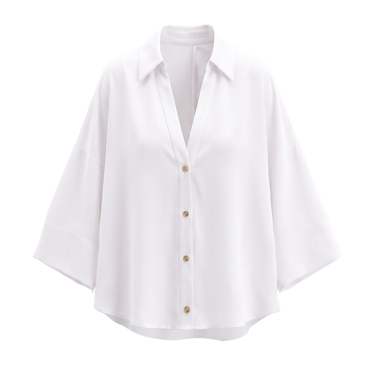 Linen-Blend Oversized Shirt