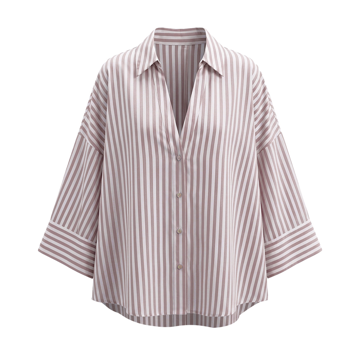 Linen-Blend Oversized Shirt
