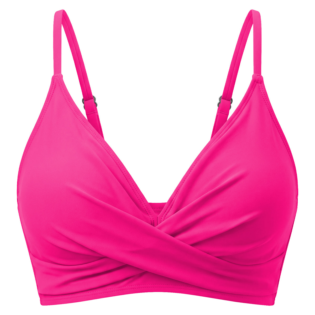 Crossover Wrap V-Neck Adjustable Bikini Top