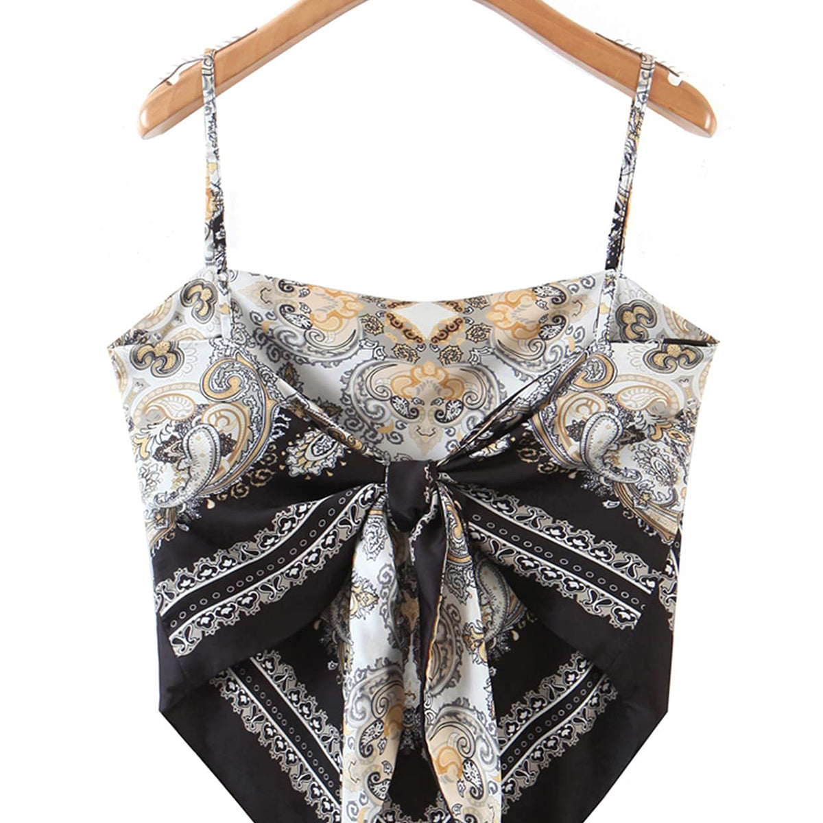 Paisley Cami Tie-Back Top