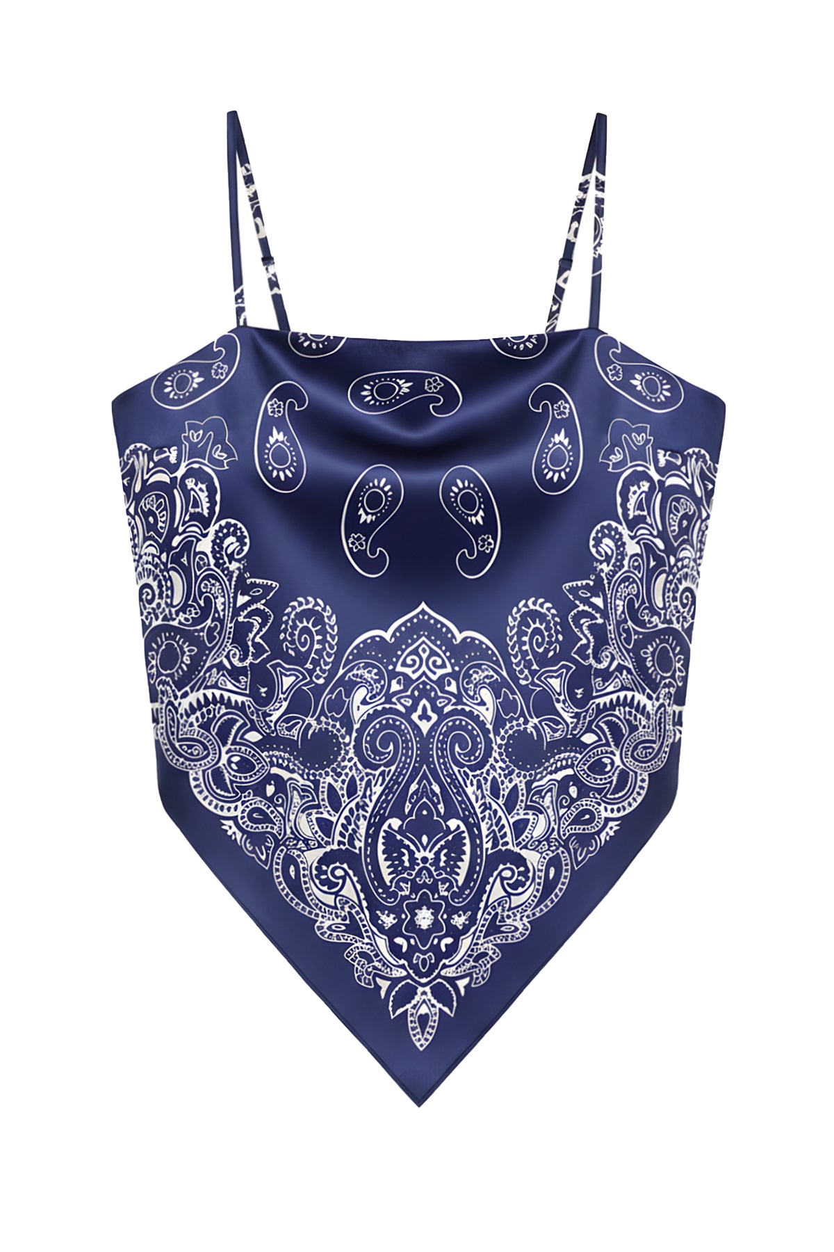 Paisley Cami Tie-Back Top