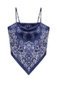 Paisley Cami Tie-Back Top