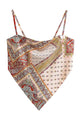 Paisley Bandana Tie-Back Top