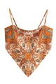 Paisley Bandana Tie-Back Top
