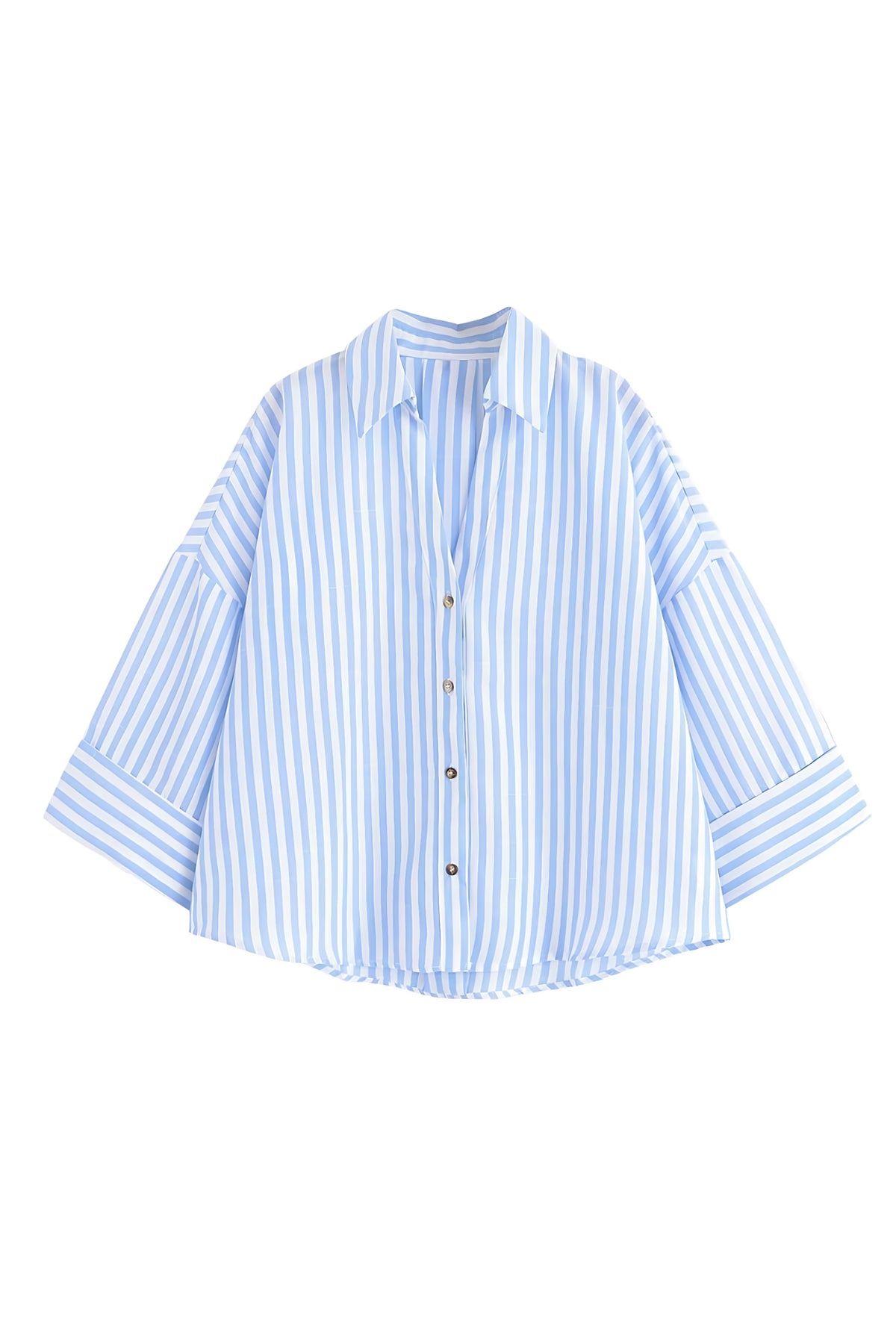Linen-Blend Oversized Shirt