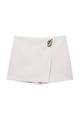 Asymmetric Wrap Mini Skort