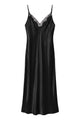 Lace Trim Satin Slip Dress