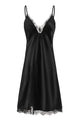Eyelash Lace Satin Slip Dress