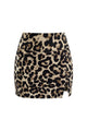 High Waisted Side Slit Mini Skort with Built-In Shorts