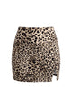 High Waisted Side Slit Mini Skort with Built-In Shorts