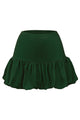 Drop-Waist Bubble Mini Skirt