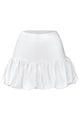 Drop-Waist Bubble Mini Skirt