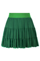 Tiered Mesh Ruffle Mini Skort