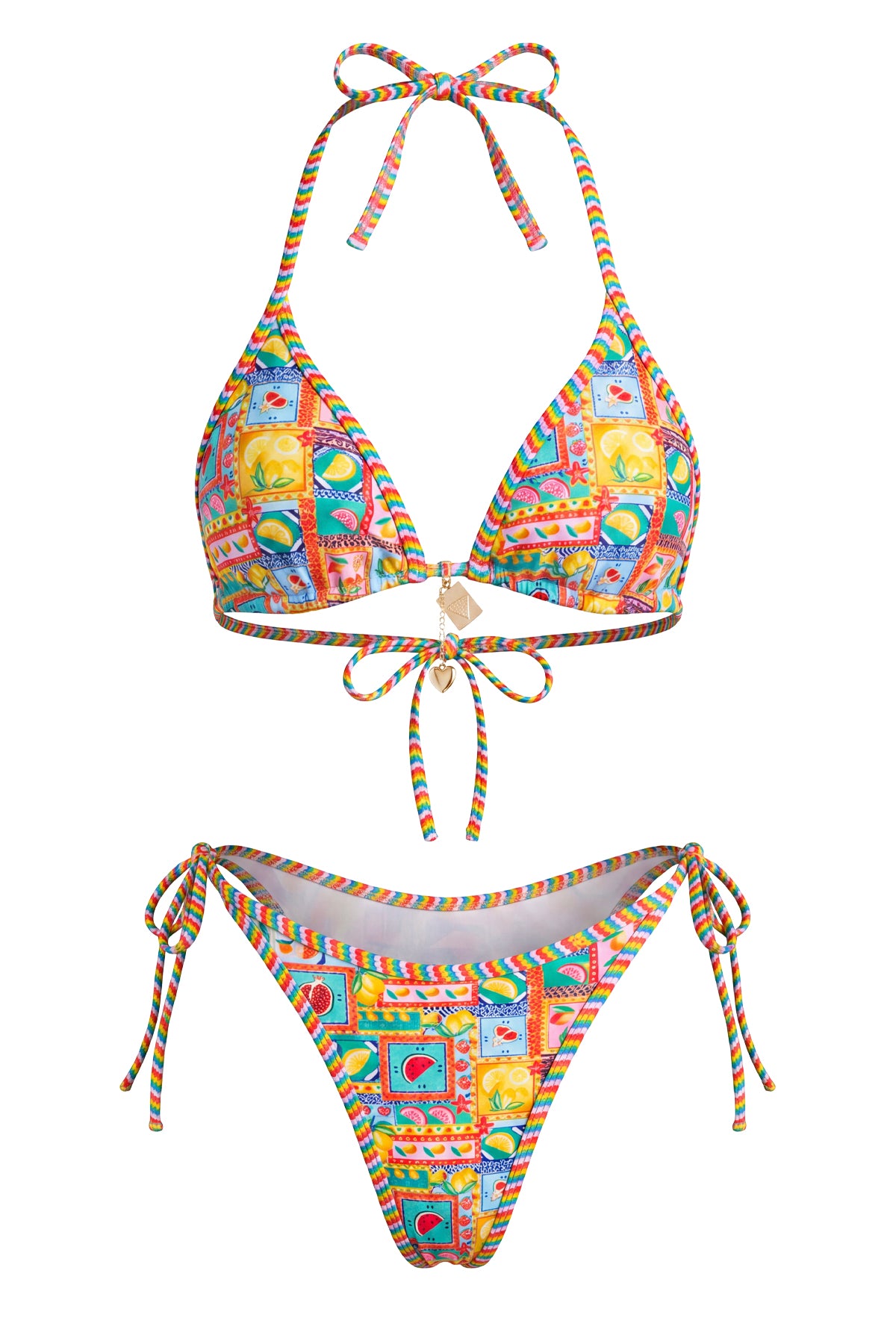 Riviera Scalloped Triangle Bikini Set