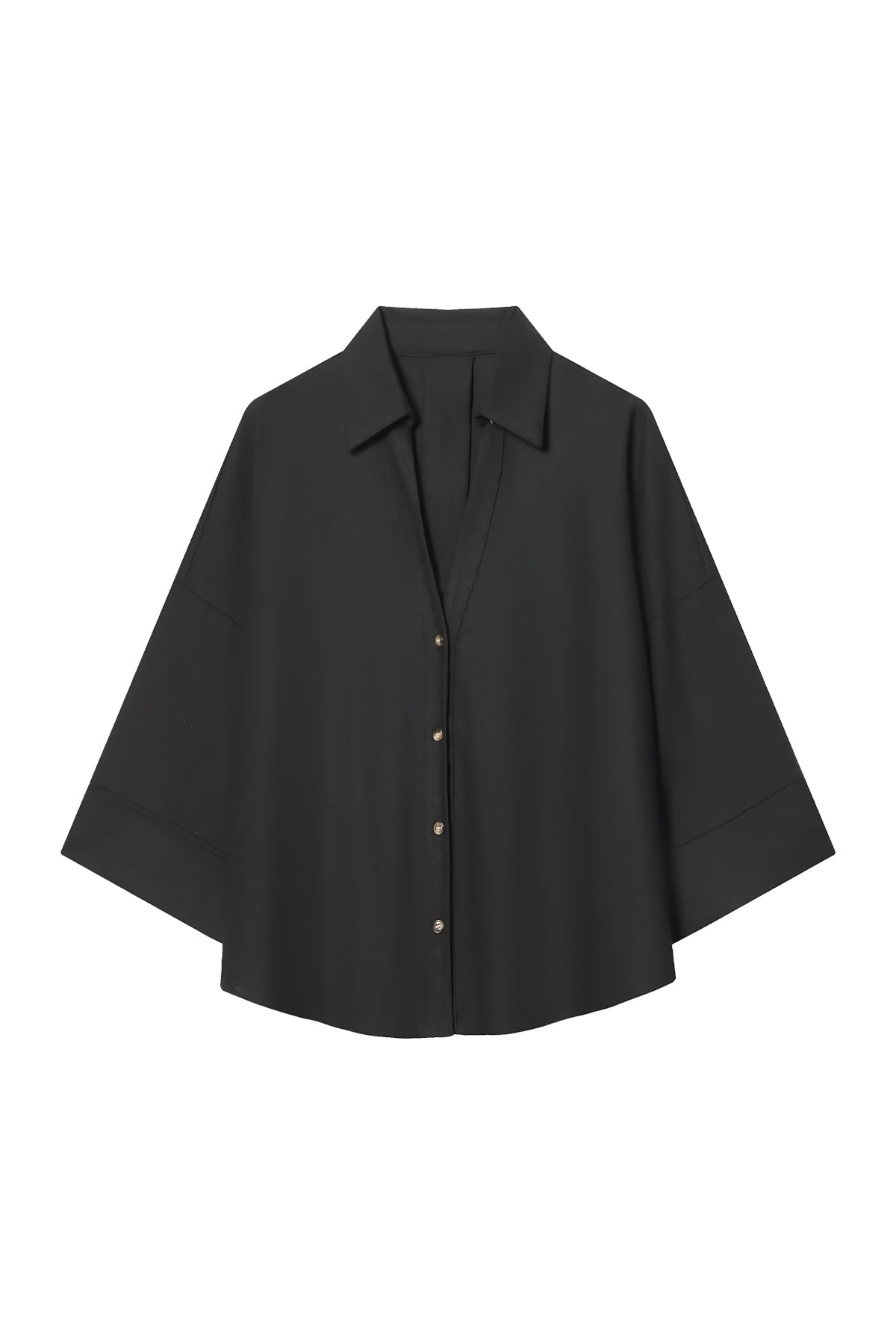 Linen-Blend Oversized Shirt