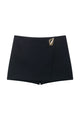 Asymmetric Wrap Mini Skort