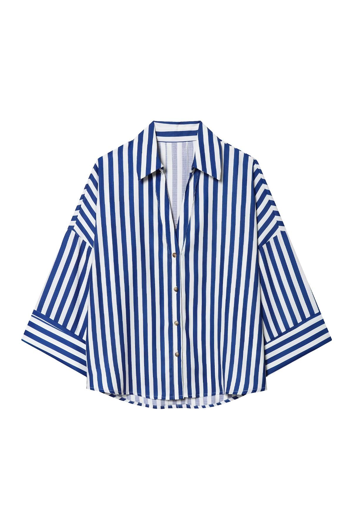 Linen-Blend Oversized Shirt