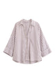 Linen-Blend Oversized Shirt