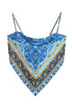 Paisley Bandana Tie-Back Top