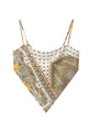 Paisley Bandana Tie-Back Top