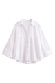 Linen-Blend Oversized Shirt