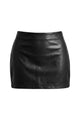 High Waist Minimalist Mini Skirt