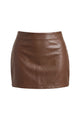 High Waist Minimalist Mini Skirt