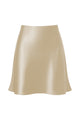High Waist Satin Mini Skirt