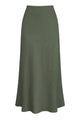 High Waist Linen-Blend Maxi Skirt