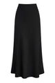 High Waist Linen-Blend Maxi Skirt