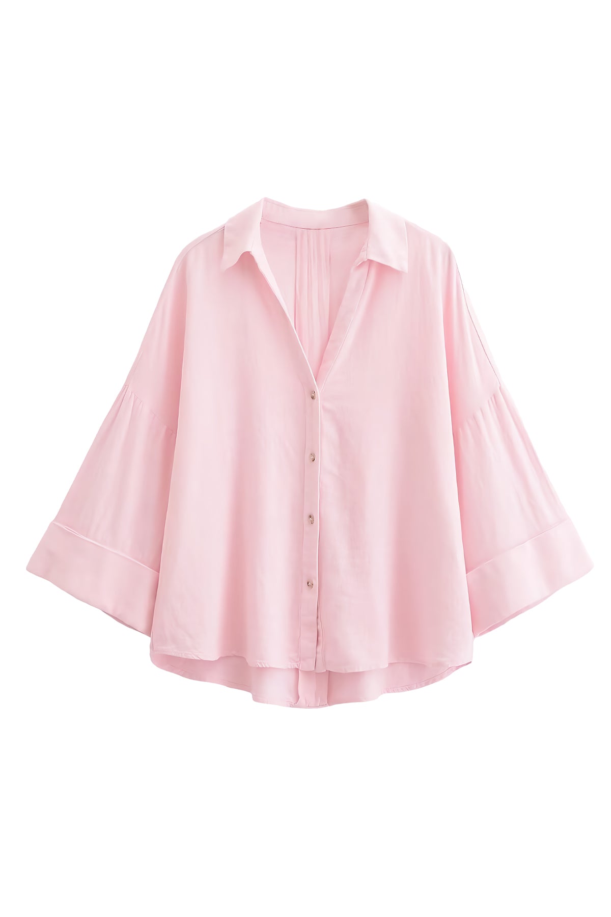 Linen-Blend Oversized Shirt