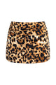 Ruched High-Waisted Swim Mini Skirt