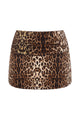 Ruched High-Waisted Swim Mini Skirt