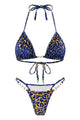 Pearl-Accent Textured Bikini Set