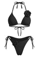 Sculptural Rosette Bikini Set