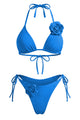 Sculptural Rosette Bikini Set