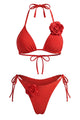 Sculptural Rosette Bikini Set