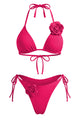 Sculptural Rosette Bikini Set