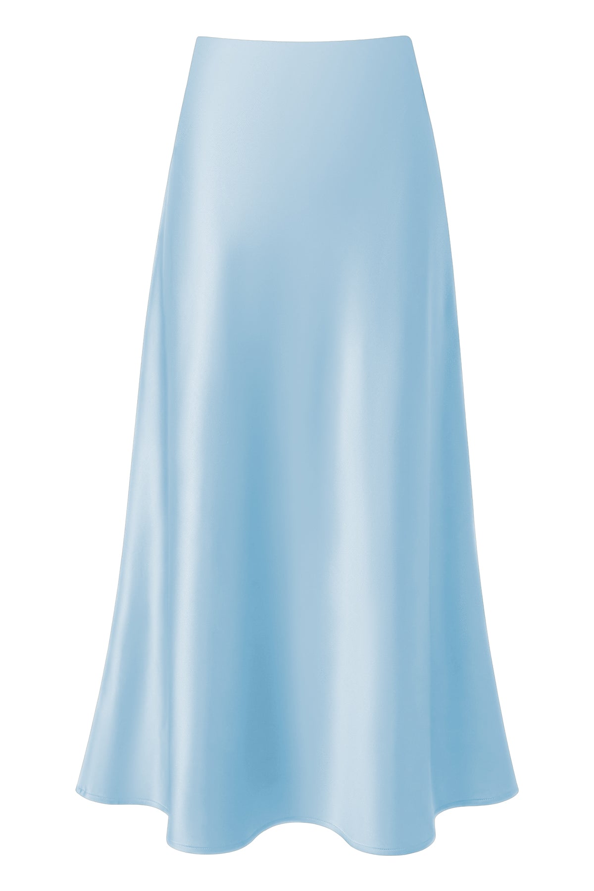 Satin A-Line Maxi Skirt