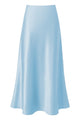 Satin A-Line Maxi Skirt