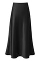 Satin A-Line Maxi Skirt