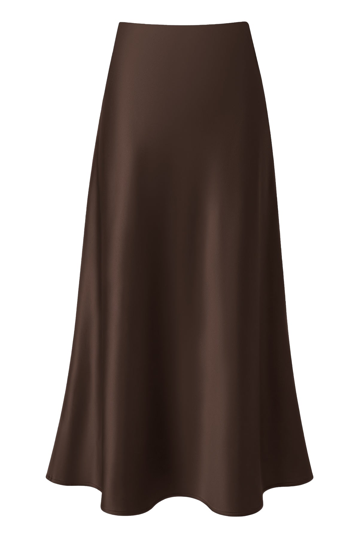 Satin A-Line Maxi Skirt