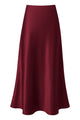 Satin A-Line Maxi Skirt