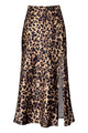 Flowy Satin Side Split Maxi Skirt